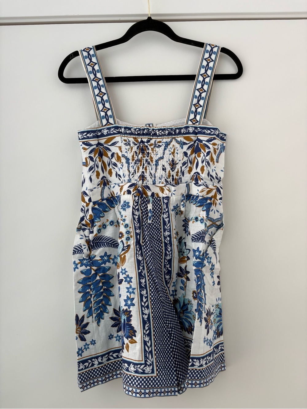 NWOT Farm Rio Off-White Ana Tapestry Lenzing™ Ecovero™ Euroflax™ Romper S - Picture 5 of 16